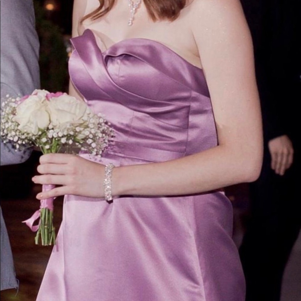 Mauve bridesmaid dress